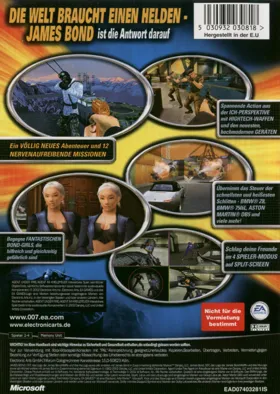 007 Agent Under Fire (USA) box cover back